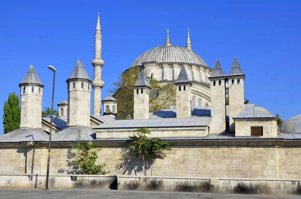 Turchetto Istanbul Ottobre Moschea Solimano Turco Suleymaniye Camii Una Grande — Foto Stock