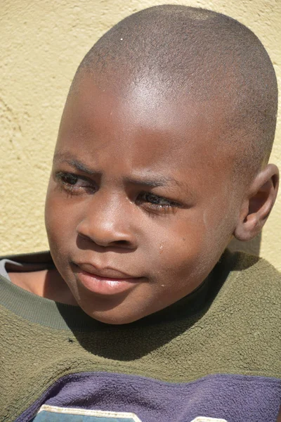 Swakopmund Namibia Octubre 2014 Niño Identificado Que Vive Barriada Mondesa —  Fotos de Stock