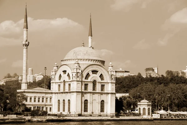 Istanbul Turket Octobre Mosquée Ortakoy Officiellement Buyuk Mecidiye Camii Grande — Photo