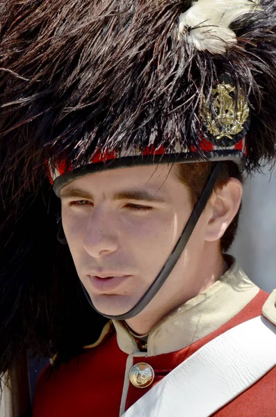 Halifax Nova Scotia June Canadian Soldier Citadel Hill Fort George — Stock Photo, Image