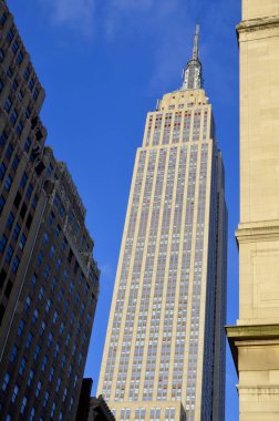 New York City, Ny - 29 Ekim 2013 'te New York' ta Empire State Binası. Empire State Binası 102 katlı bir binadır ve 40 yılı aşkın süredir dünyanın en yüksek binasıydı.