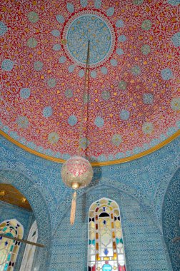 ISTANBUL TURKEY 29 Eylül 2013: İstanbul 'da 29 Eylül 2013' te Topkapı Sarayı 'nda güzel bir dekorasyon. Topkap mı? Saray Osmanlı Sultanlarının birincil ikametgahıydı.