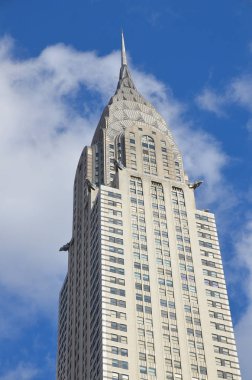 NEW YORK ABD 27 Ekim 2013 'te New York' ta Chrysler binası cephesi, 1931 'de Empire State Binası tarafından geçilmeden önce dünyanın en yüksek binasıydı.. 
