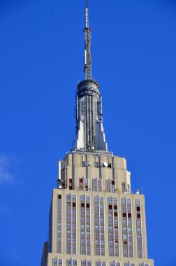 New York City, Ny - 29 Ekim 2013 'te New York' ta Empire State Binası. Empire State Binası 102 katlı bir binadır ve 40 yılı aşkın süredir dünyanın en yüksek binasıydı.