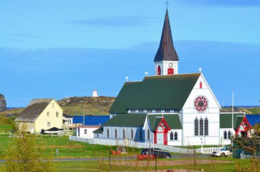 12 Haziran 2014 'te Trinity Newfoundland' da St Paul 's Anglikan Kilisesi. Kasaba, eyalet tarafından Kayıtlı Miras Yapısı olarak tanınan bir dizi bina içeriyor.. 