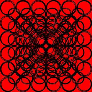 Kırmızı ve siyah çizgilerle soyut arkaplan