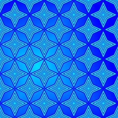 Mavi Noel yıldızları deseni