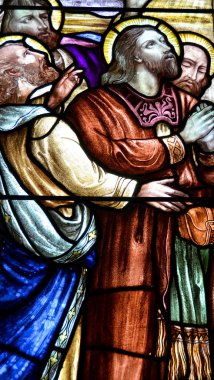 Trinity Newfoundland 12 Haziran: St Paul 's Anglikan kilisesinde 12 Haziran 2014' te Trinity Newfoundland 'da leke camlı pencere. Trinity, Newfoundland ve Labrador 'da Trinity Körfezi' nde yer alan küçük bir kasabadır..