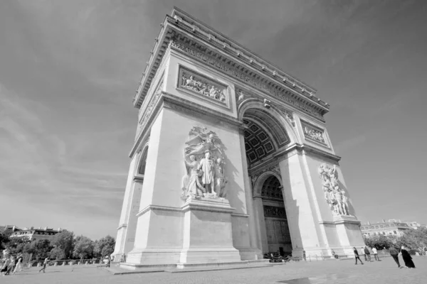 Paris France October Triumphal Arch Etoile Arc Triomphe Monument Designed — 스톡 사진