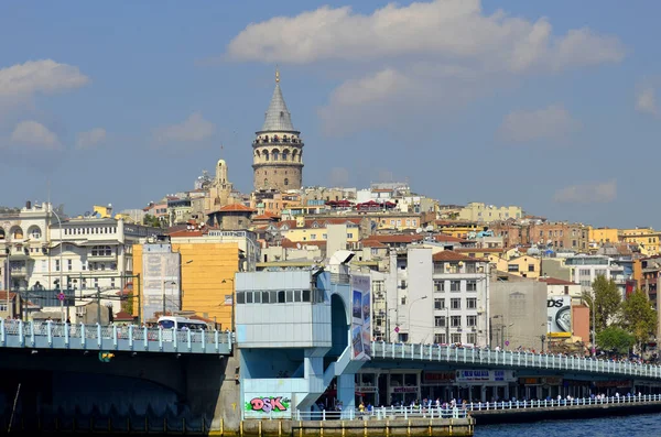 Quartiere Galata Karakoy Istanbul Turchia Architettura Storica Torre Medievale Galata — Foto Stock