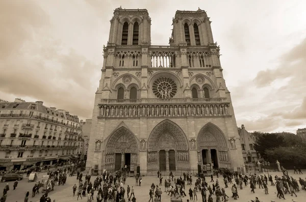 Paris France October Notre Dame Cathedral Paris France October 2013 — Zdjęcie stockowe