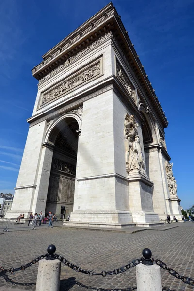 Paris France October Triumphal Arch Etoile Arc Triomphe Monument Designed — Stock Photo, Image
