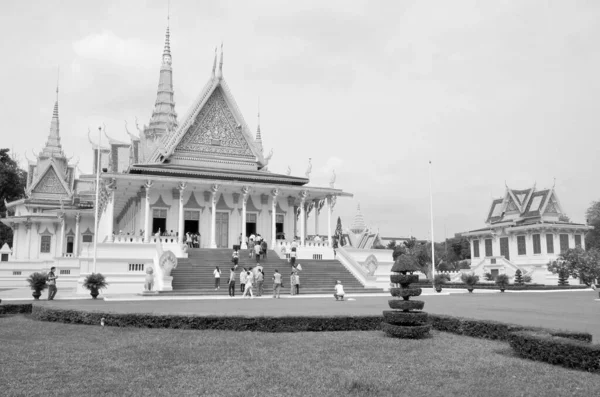 Phnom Penh Cambogia Marca Pałac Królewski Budynków Które Służą Jako — Zdjęcie stockowe