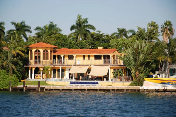 Miami Florida Octubre House Star Island Barrio South Beach Ciudad — Foto de Stock