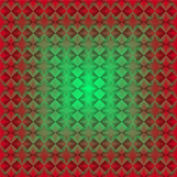Röd Och Grön Väv Mönster — Stockfoto