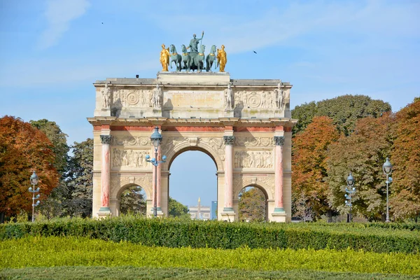 Parigi Francia Ottobre Giostra Dell Arco Trionfo Ottobre 2014 Arco — Foto Stock