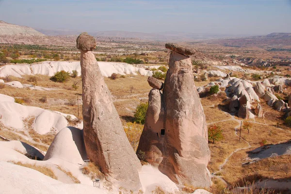 Mungkin Fitur Yang Paling Terkenal Dari Kapadokia Turki Ditemukan Jantung — Stok Foto