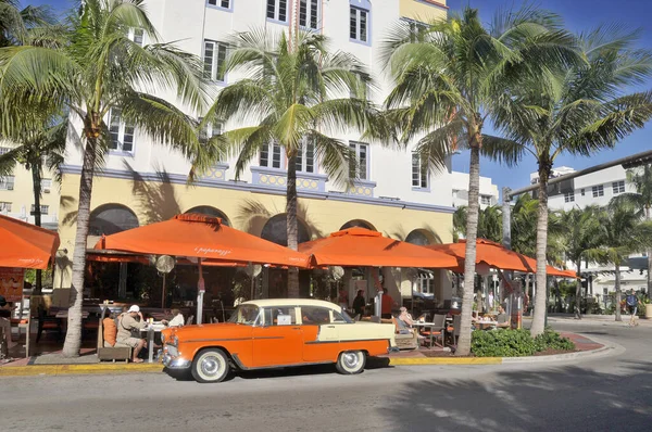 Miami Sur Playa Florida Usa Octubre Edificios Ocean Drive Octubre — Foto de Stock