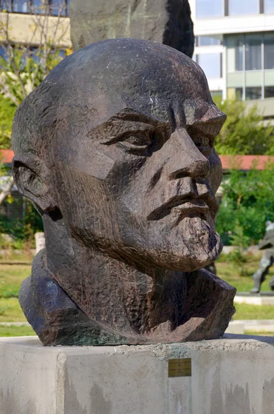 Sofya Bulgaristan Eylül 2013 Bulgaristan Başkenti Sofya Lenin Heykeli Vladimir — Stok fotoğraf