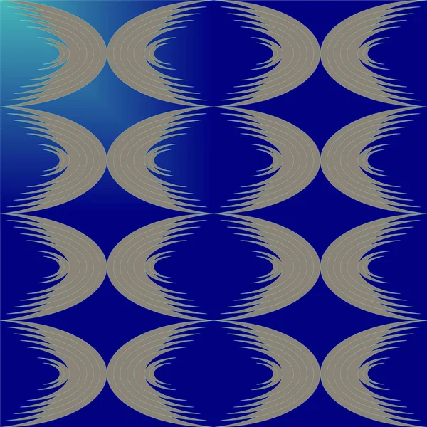 Nahtloses Muster Mit Blauen Und Weißen Blüten — Stockfoto
