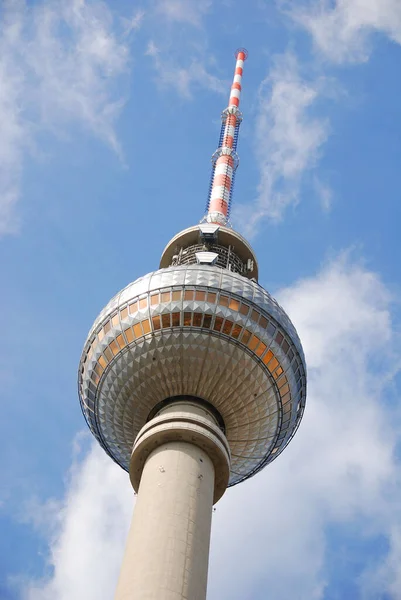 Berlin Germany May Fernsehturm Torre Televisión Ubicada Alexanderplatz Berlín Alemania — Foto de Stock