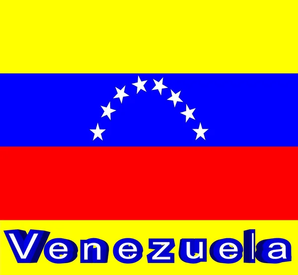 Flagge Des Abstrakten Hintergrunds Von Venezuela — Stockfoto