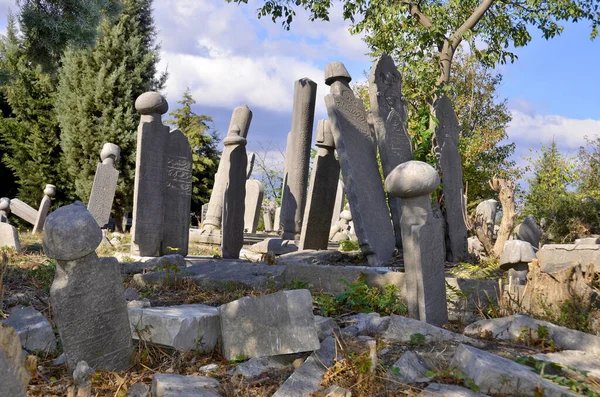 Istanbul Turkey Oktober Muslimischer Friedhof Der Innenstadt Von Istanbul Oktober — Stockfoto