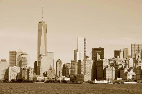 New York October Aşağı Manhattan Bir Dünya Ticaret Merkezi Veya — Stok fotoğraf