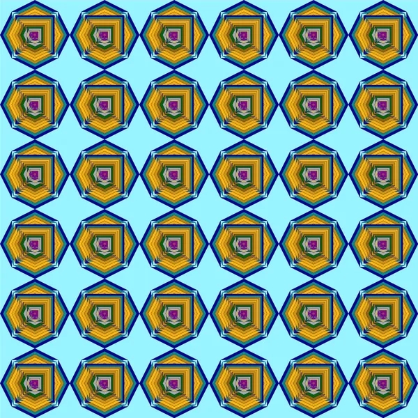 Circle Shape Yellow Turquoise Seamless Background — Stock Photo, Image