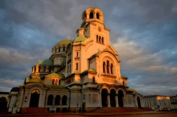 Sofia Bulgaria September Собор Святого Олександра Невського Болгарський Православний Собор — стокове фото