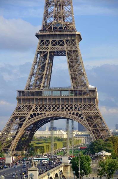 Paris Francja Październik Wieża Eiffla Tour Eiffel Października 2013 Roku — Zdjęcie stockowe
