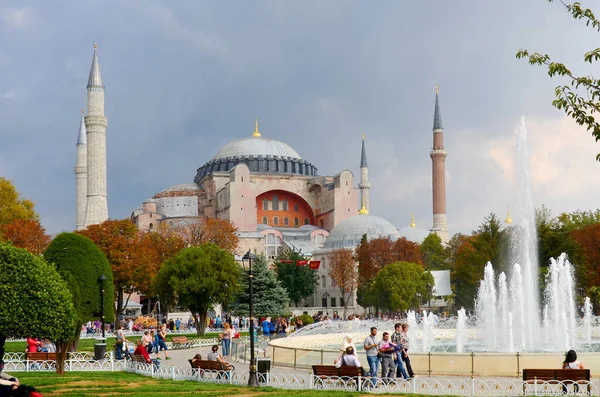 Istanbul Sept Hagia Sophia Istambul Dia Setembro 2013 Istambul Turquia — Fotografia de Stock