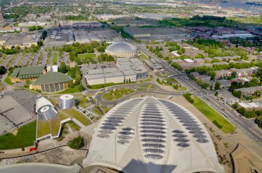 Montreal Canadası 10 Ağustos, ziyaretçilerin Amerika 'nın dört ekosistemini görmesine izin veren biyodome. Bina, 1976 Olimpiyat Oyunları için 10 Ağustos 2013 'te Montreal Kanada' da Velodrome olarak inşa edilmiştir.