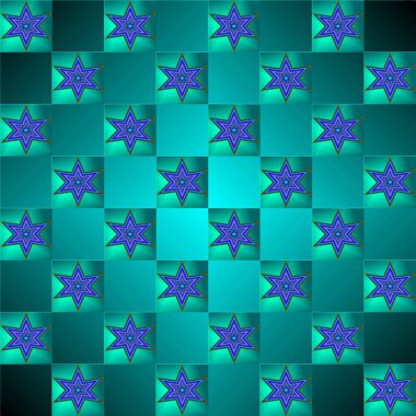 Soyut elementlerle kusursuz şablonun vektör çizimi.