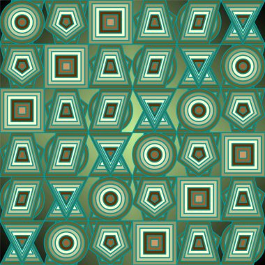 Geometrik şekilli kusursuz desen. vektör illüstrasyonu