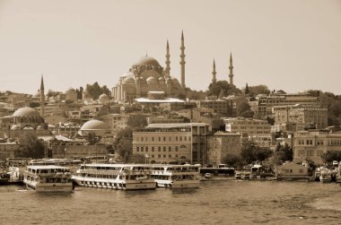 İstanbul, hindi. siyah ve beyaz resim