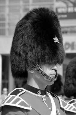 Montreal Kanada Eylül 02: Asker Royal Parade 22 alay ve halk dilinde Van Doos Eylül tarihinde Kanada Ordusu Piyade Alay olduğunu. 02 2014 yılında Montreal Quebec Kanada 