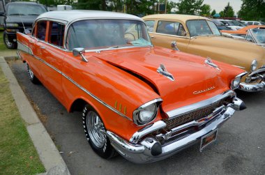 Granby QueBEC CANADA 29 Temmuz 2013: Eski araba sergisi