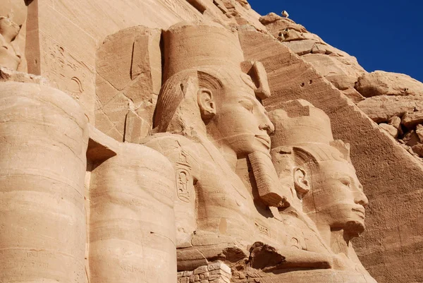 Die Tempel Von Abu Simbel Sind Zwei Massive Felstempel Abu — Stockfoto