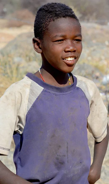 Swakopmund Namibia Octubre 2014 Niño Identificado Que Vive Barriada Mondesa — Foto de Stock