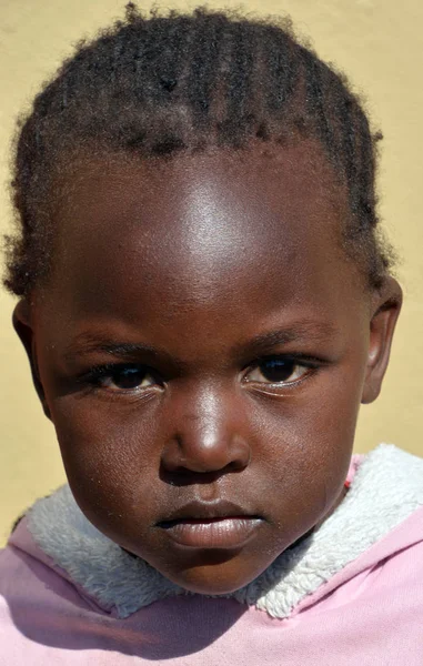 Swakopmund Namibia Ottobre 2014 Bambino Non Identificato Che Vive Nella — Foto Stock