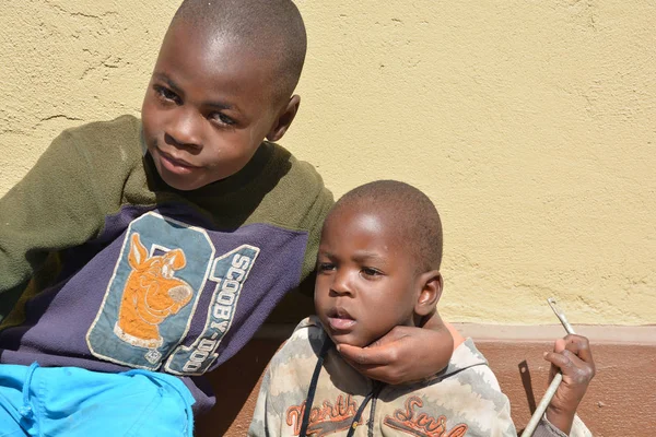 Swakopmund Namibia October 2014 Unidentified Child Living Mondesa Slum Swakopmund — Stock Photo, Image