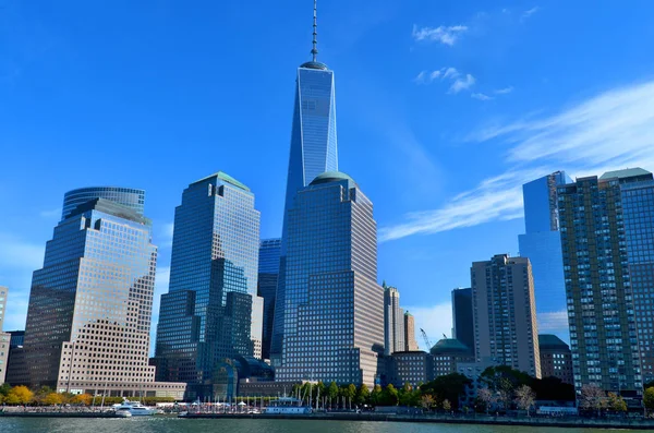 Nova York Outubro Lower Manhattan One World Trade Center Freedom — Fotografia de Stock