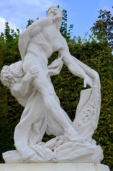 Statue Dans Jardin Château Versaille France — Photo