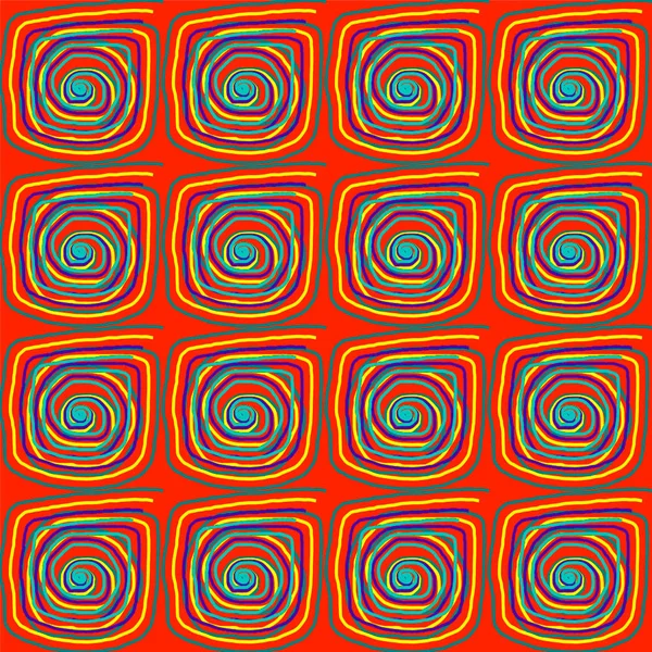 Röda Spiraler Mönster Bakgrund — Stockfoto