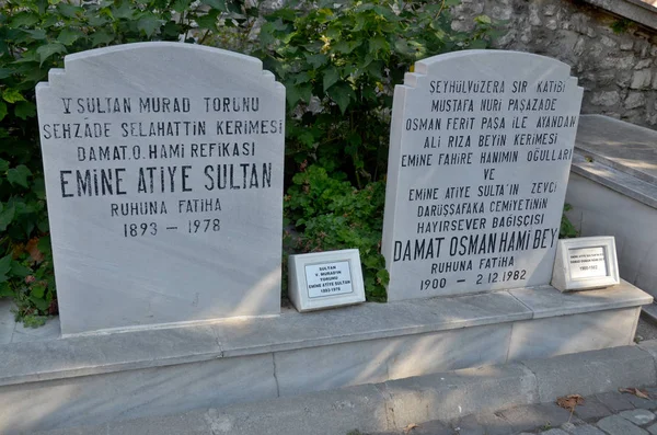 Estambul Turkey October Cementerio Musulmán Mezquita Suleimana Estambul Octubre 2013 — Foto de Stock