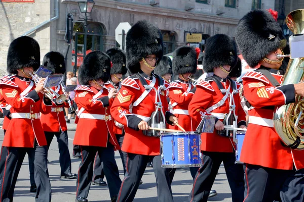 Montreal Canada Sept Parade Van Soldaat Van Royal Regiment Gemeenzaam — Stockfoto