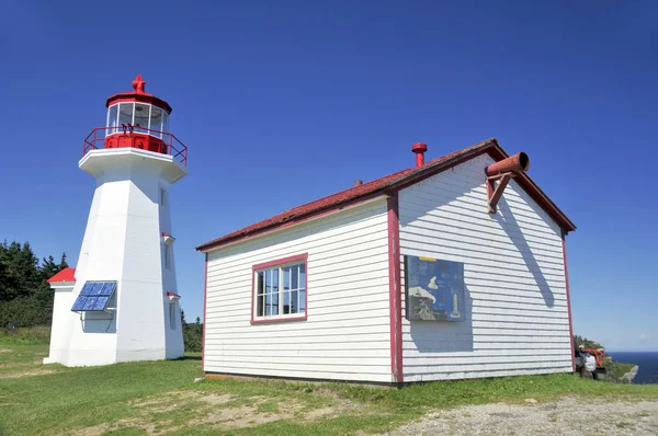 Gaspe Quebec Kanada Srpna Cape Gaspe Lighthouse Gaspe Quebec Kanada — Stock fotografie