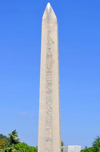 Istanbul Turquía Septiembre Obelisco Teodosio Obelisco Egipcio Cerca Mezquita Azul — Foto de Stock