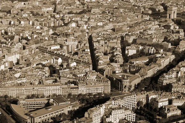 Paris Fransa Daki Eyfel Kulesi Nden Paris Kuş Bakışı — Stok fotoğraf